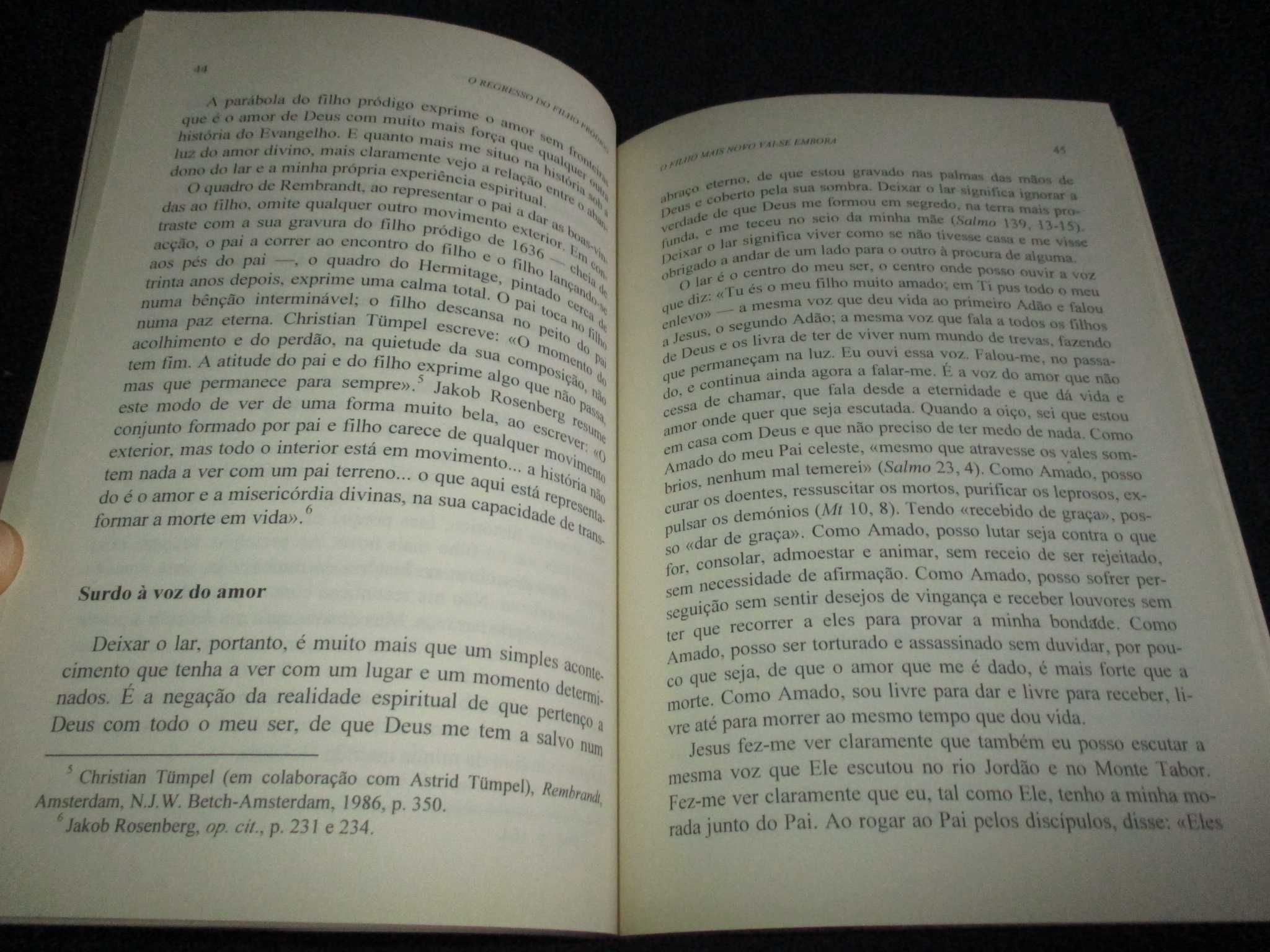 Livro O Regresso do Filho Pródigo Henri Nouwen