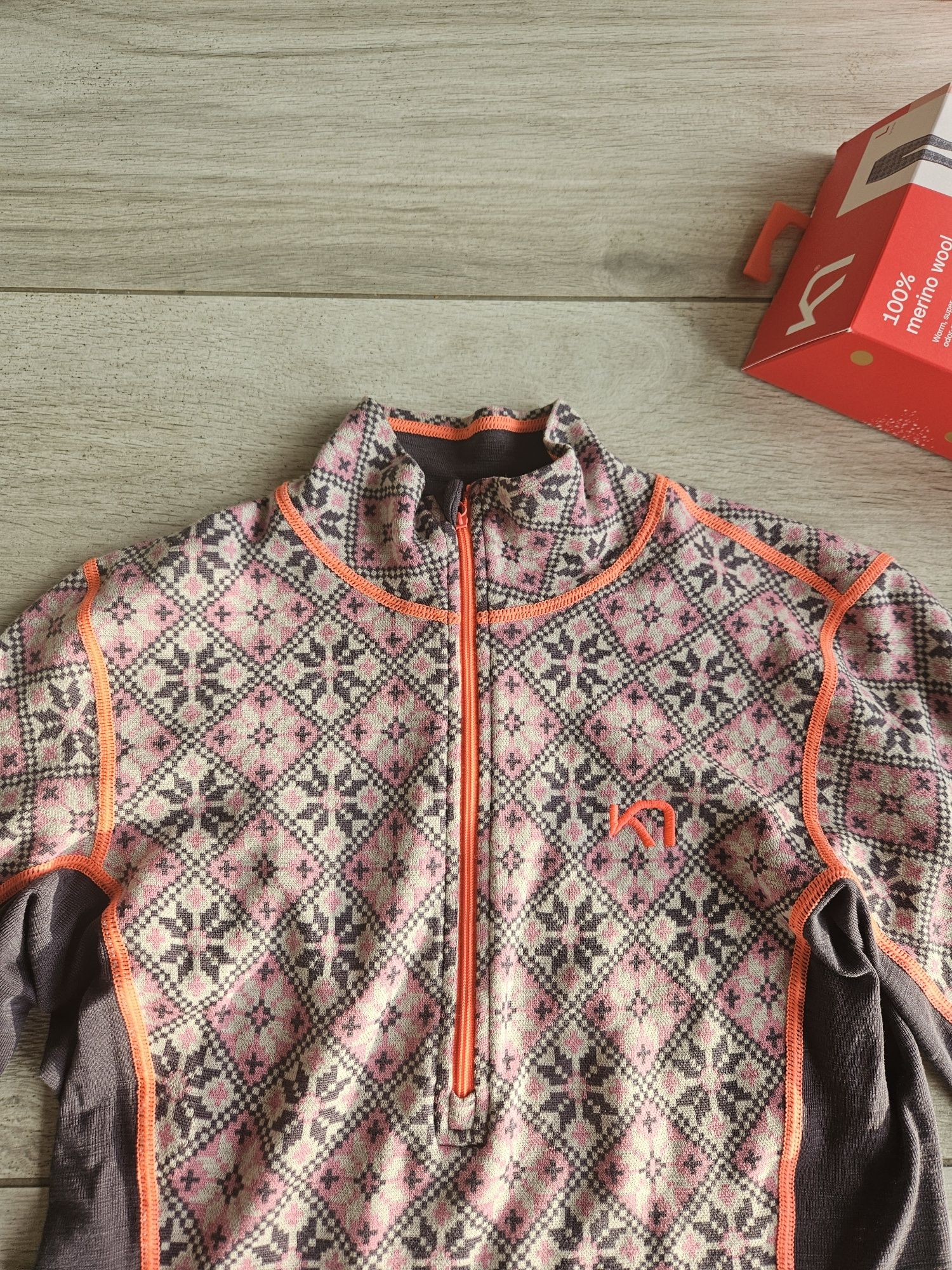 Kari traa rose komplet legginsy bluza welna bielizna termiczna merino