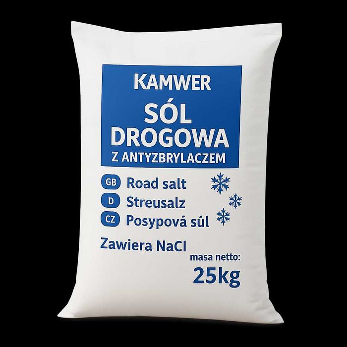 Sól drogowa Kłodawa DR1 1000kg| Worki 25kg | Dostawa cała Polska