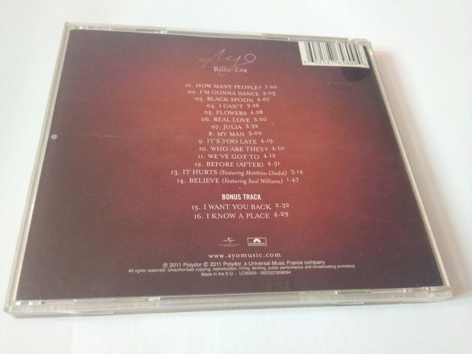Ayo Billie-Eve płyta CD