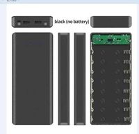 Корпус коробка Power Bank 8 x 18650 2 USB, TYPE-C, 2 Led фонаря