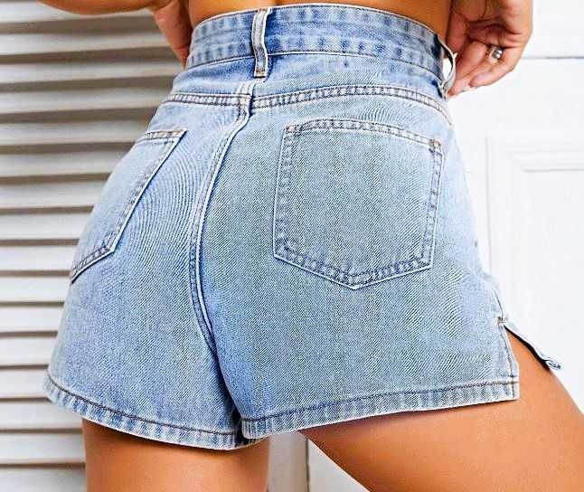 Jeansowe spódnico-spodenki