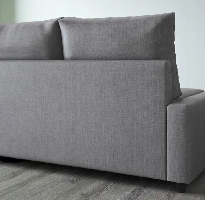 Sofa narożnik z funkcją spania łóżko szary grafitowy