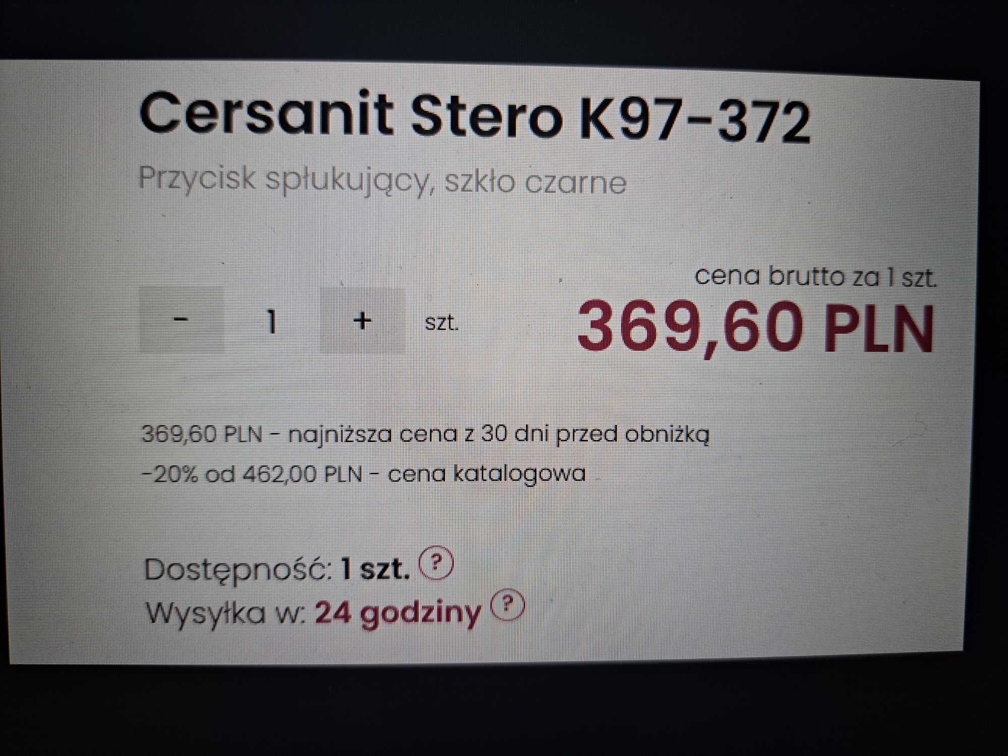 przycisk  spłukujący cersanit