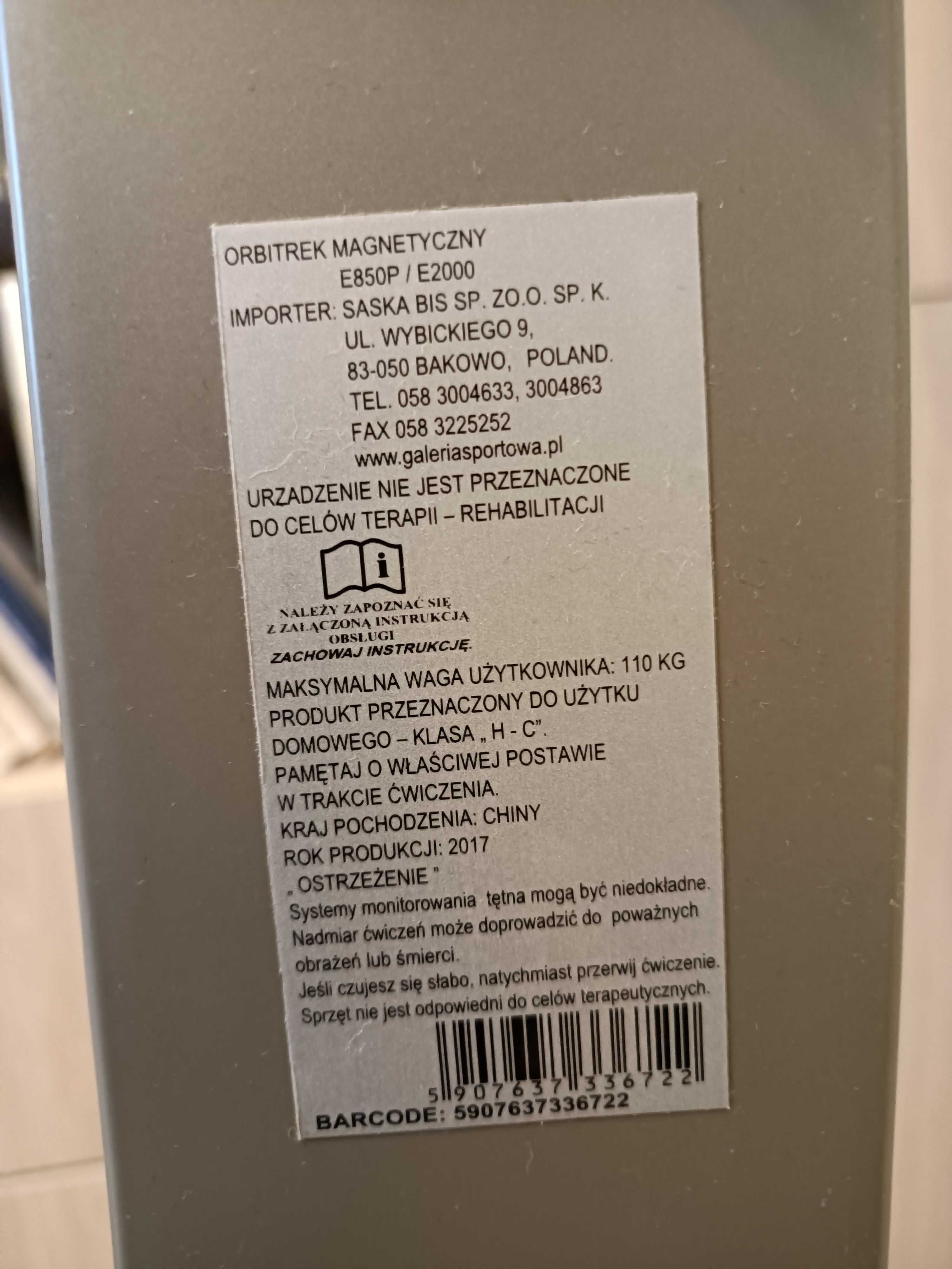orbitrek magnetyczny  E 850P