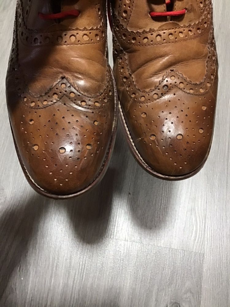 Туфлі броги чоловічі шкіряні кожанные london brogues