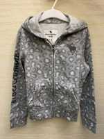 Abercrombie & Fitch 7-8 Y szara rozpinana bluza z kapturem