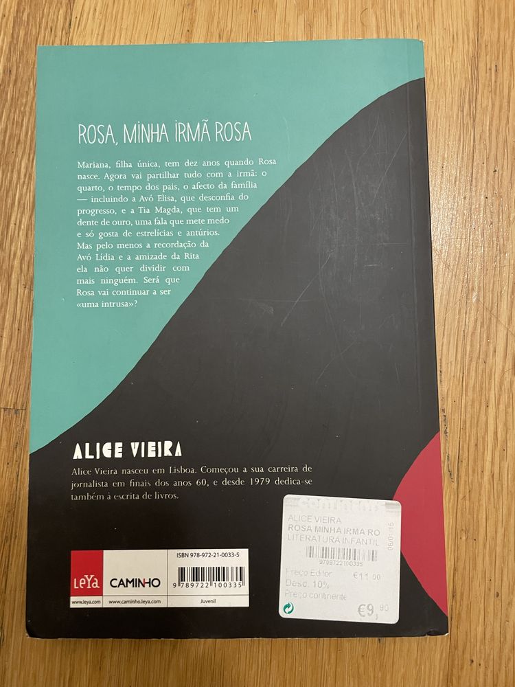 Livro “Rosa, minha irmã Rosa” de Alice Vieira