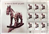 Блок колекційних марок Кінь Лавров