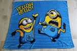 Koc polarowy Minionki 150 x 120cm dla dziecka