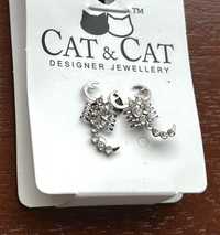 Cat&Cat Designer Jewellery Kolczyki Srebrne Skorpiony