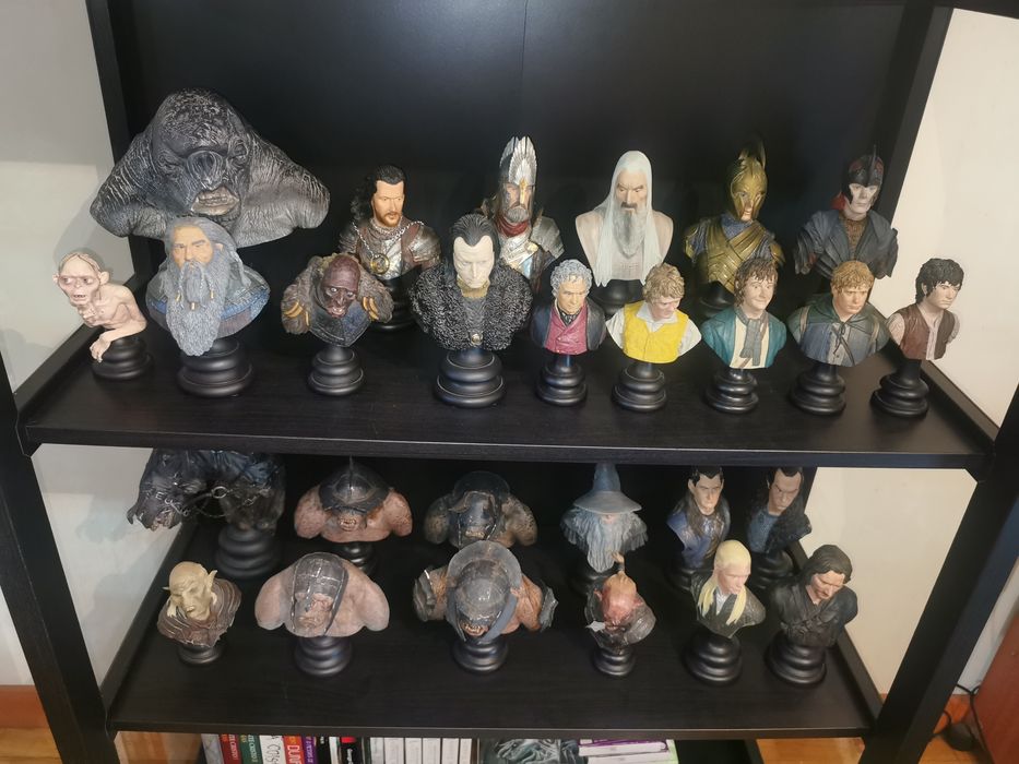 Coleção de 27 bustos - Senhor dos Anéis