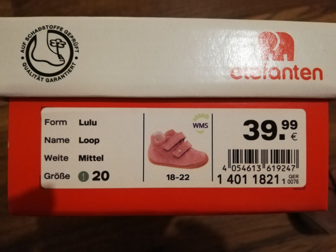 Buty niemowlęce rozmiar 20