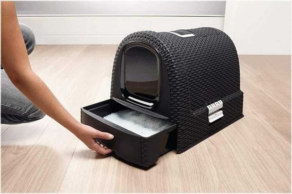 лоток Curver 2068961 petlife котячий лоток з кришкою, лоток з лопаткою