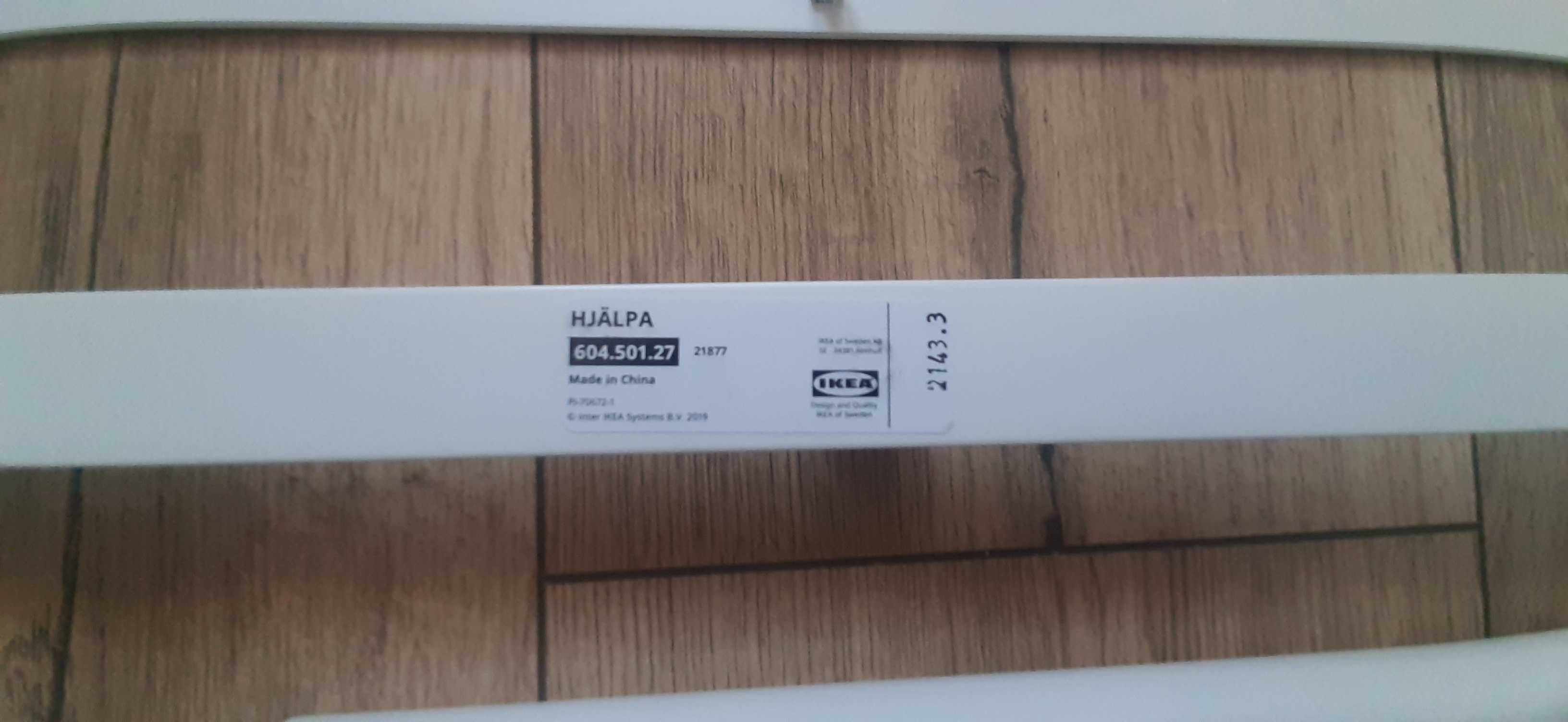 IKEA HJALPA drążek, biały 60x40 cm 2szt