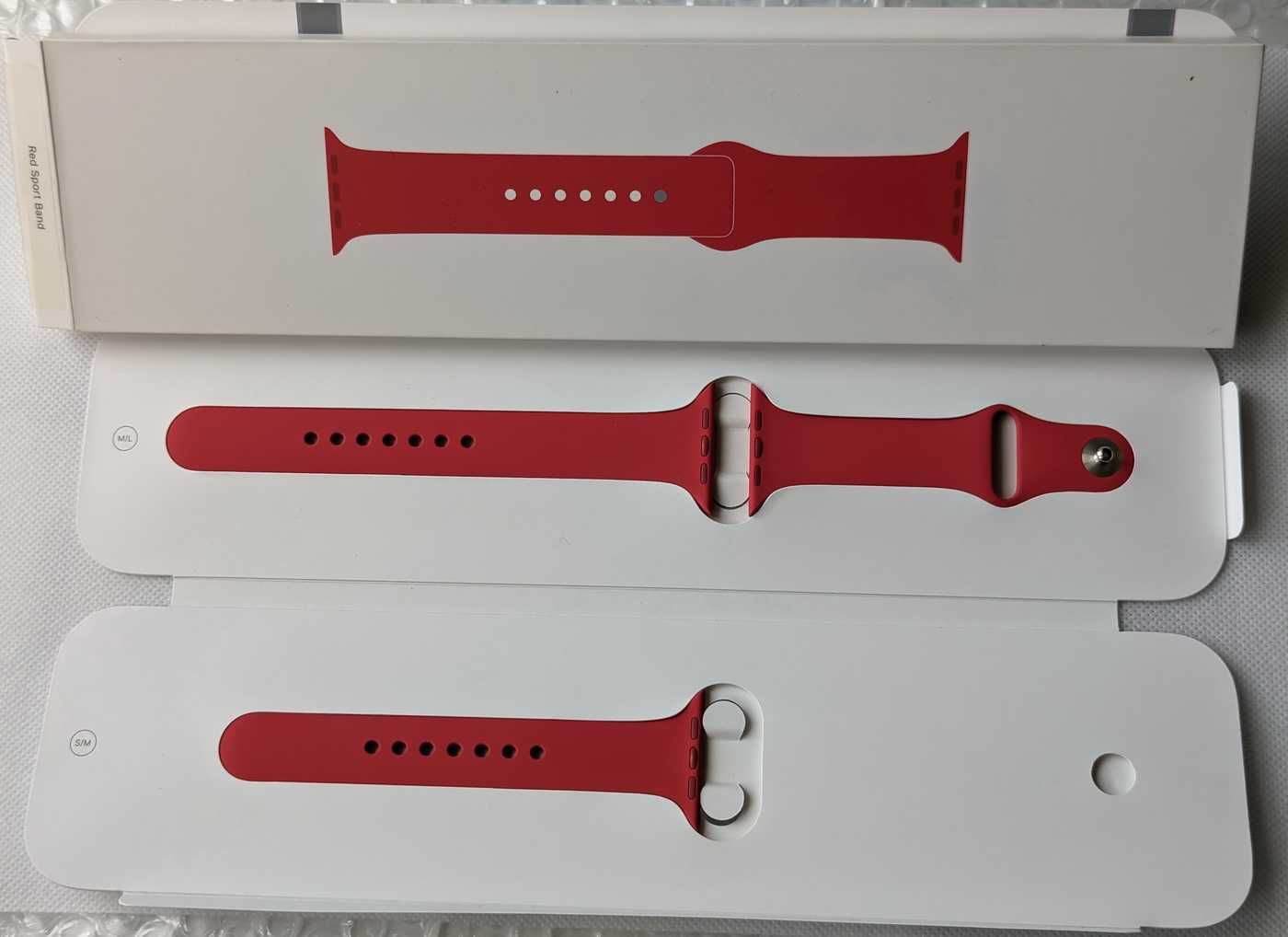 New Комплектний RED Apple Sport Band Product RED s/ m/L 45 mm ремінець