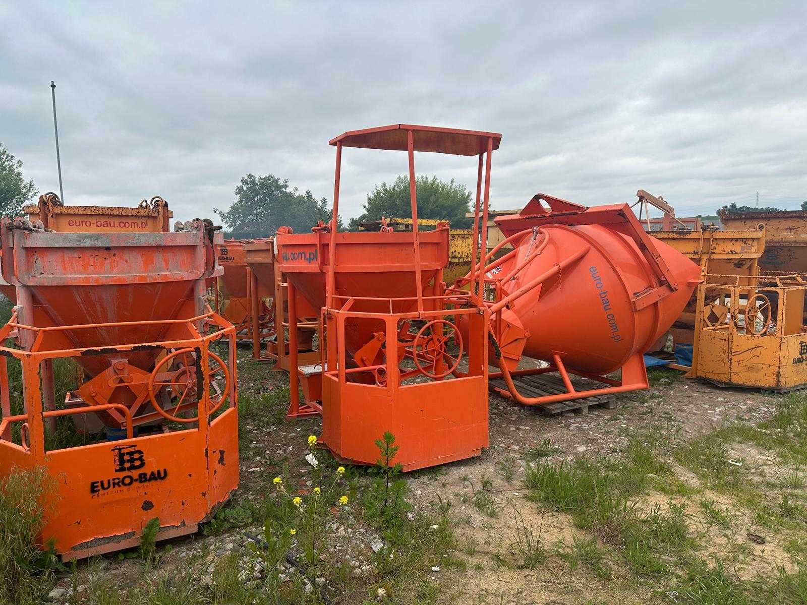 Zbiornik Pojemnik dźwigowy betonu Eichinger PAM 1016H 1000L z podestem