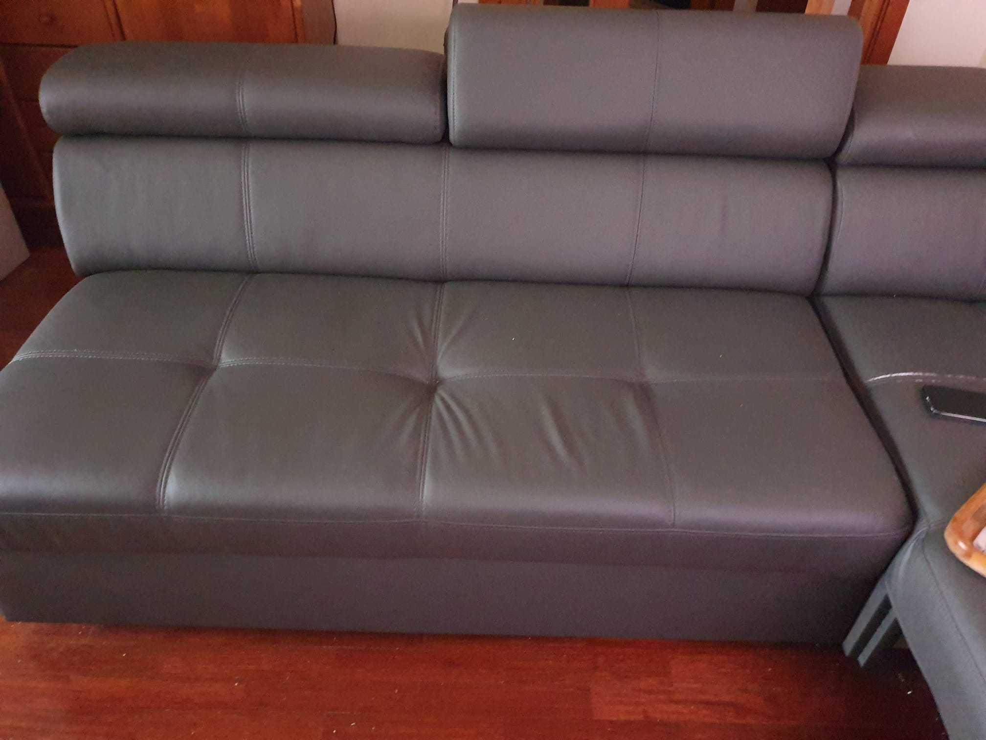 Sofá cama com duas chaise long