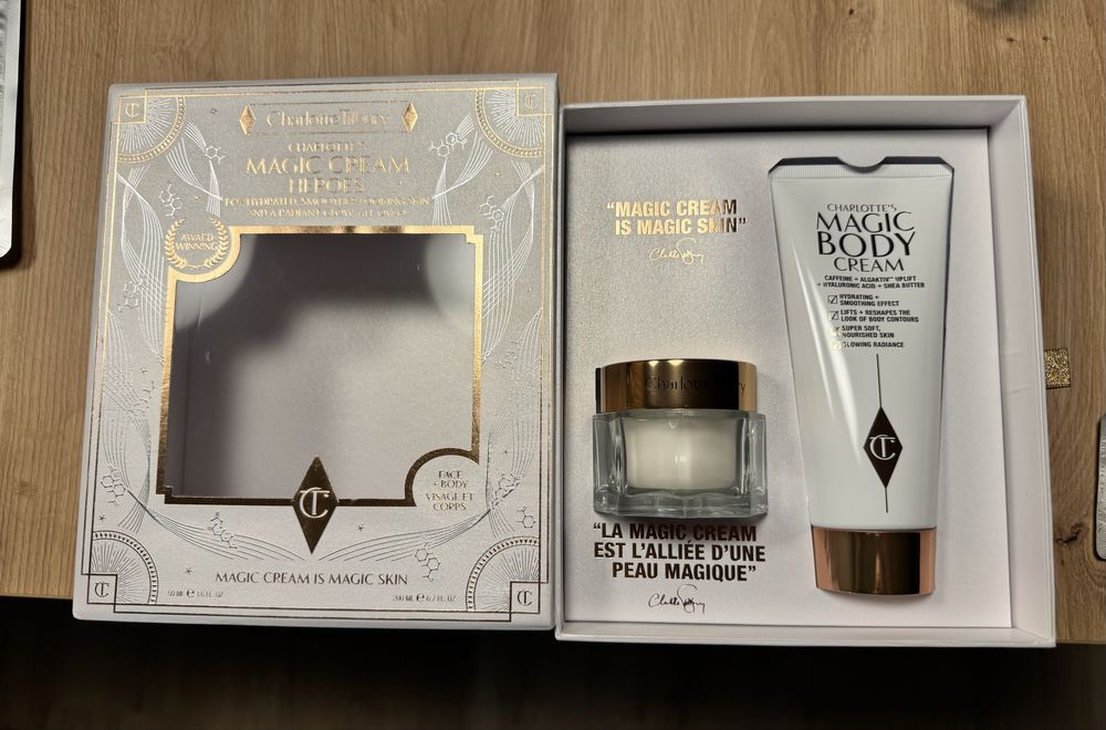 Charlotte Tilbury zestaw krem Magic Cream i balsam