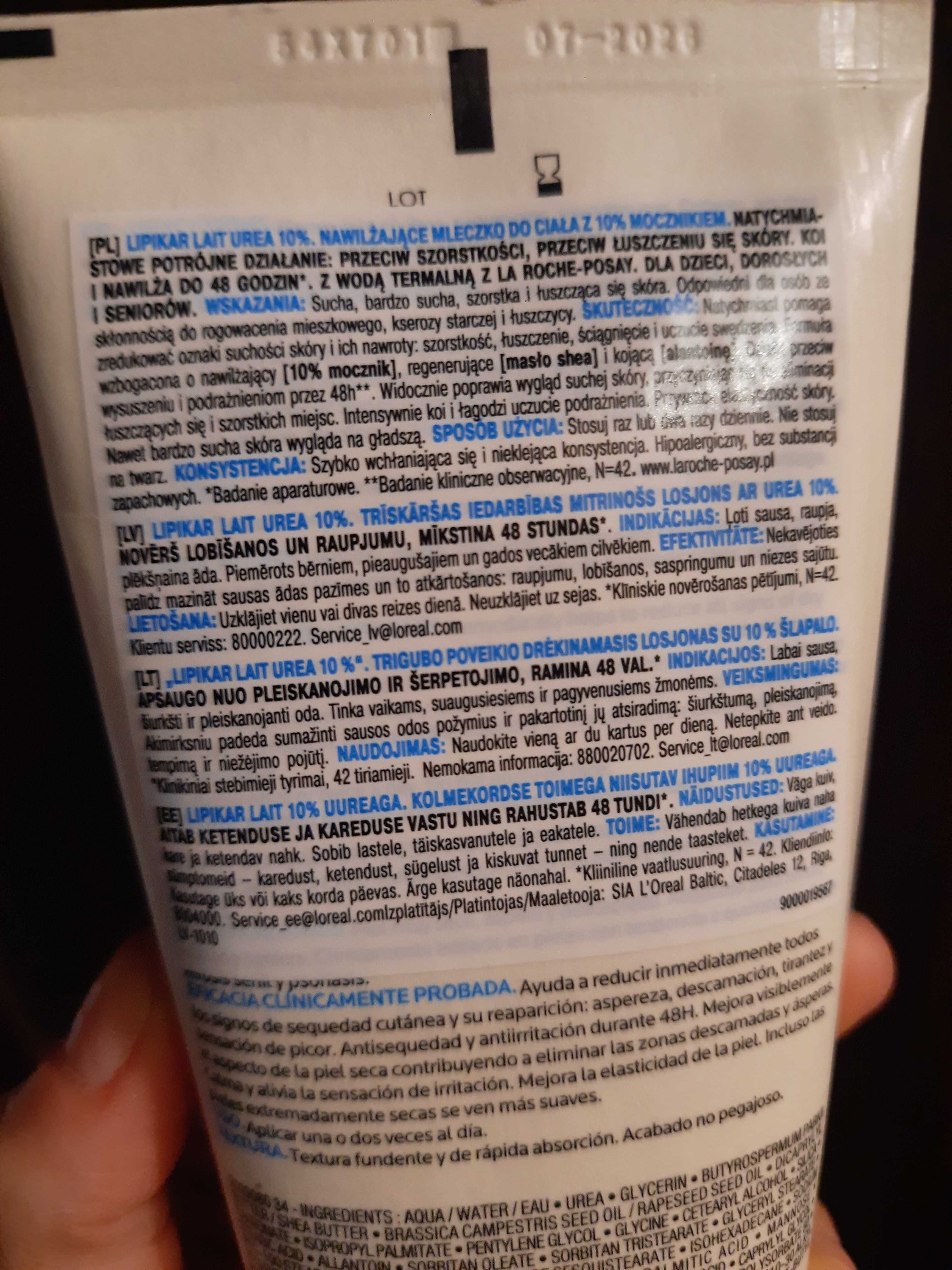 La Roche Posay mleczko 10% mocznika 200ml