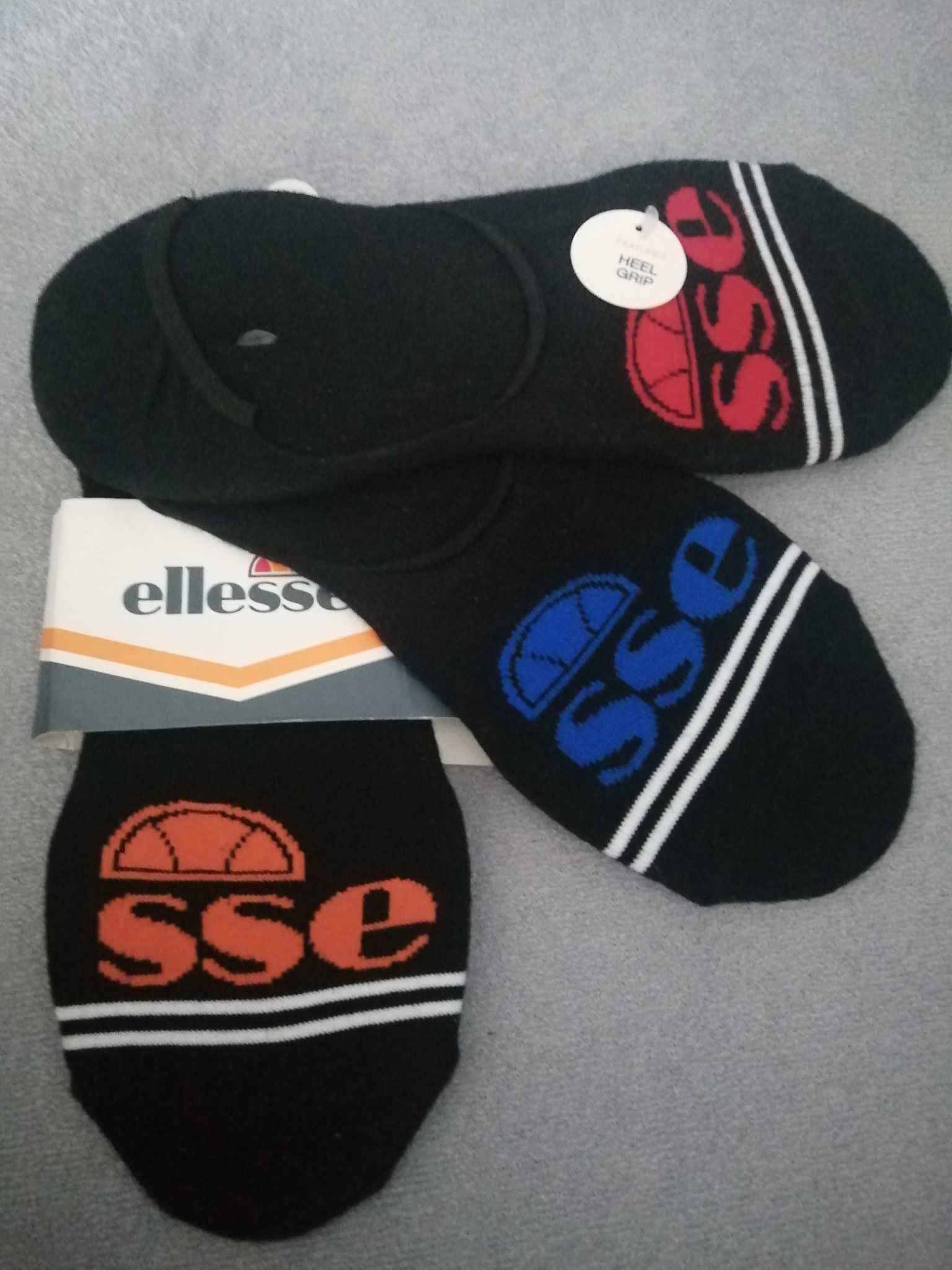 ELLESSE Sport Nowe Skarpetki 3 Pary Stopki Bawełna Eu 41-46 Oryginalne