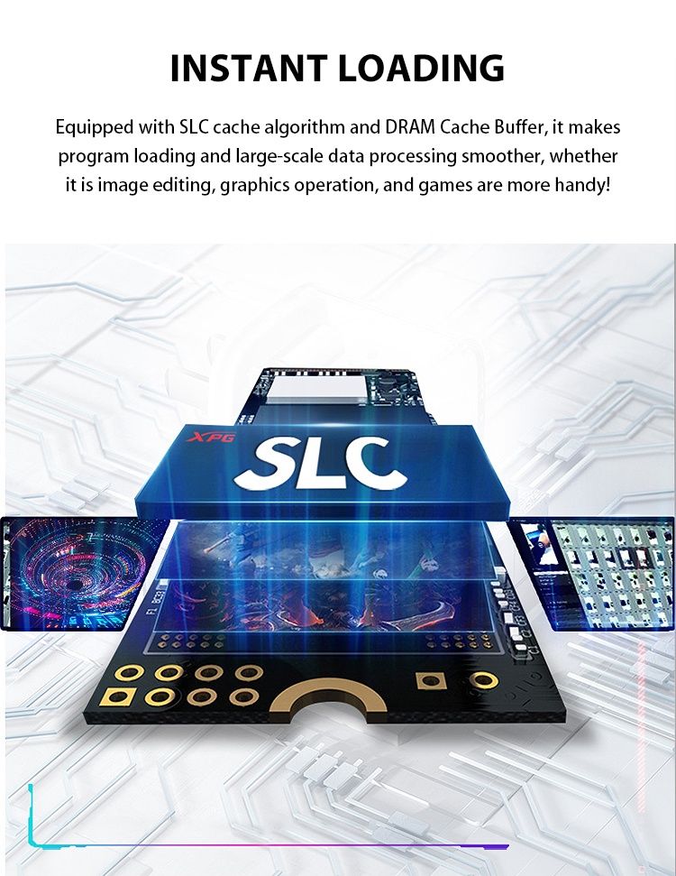 SSD ADATA gammix s70 blade(1TB) (7400MB/S )  M.2 2280 (PS5)