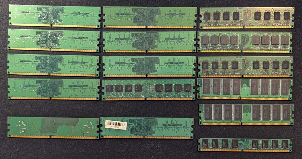 Pamięć RAM retro DDR1 DDR2