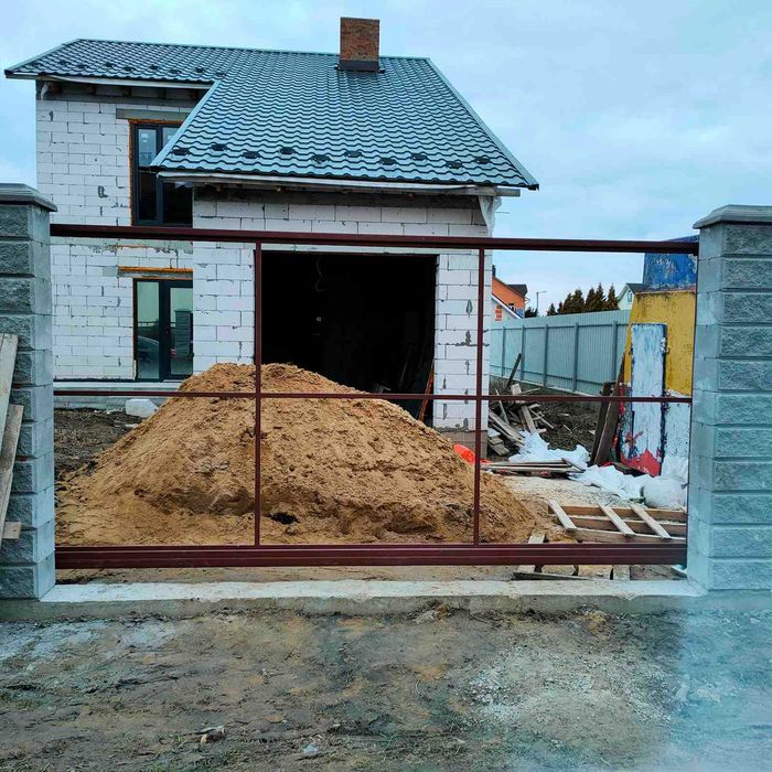 Каркас откатных ворот, Ворота под ключ, Готовые ворота, Сдвижные ворот