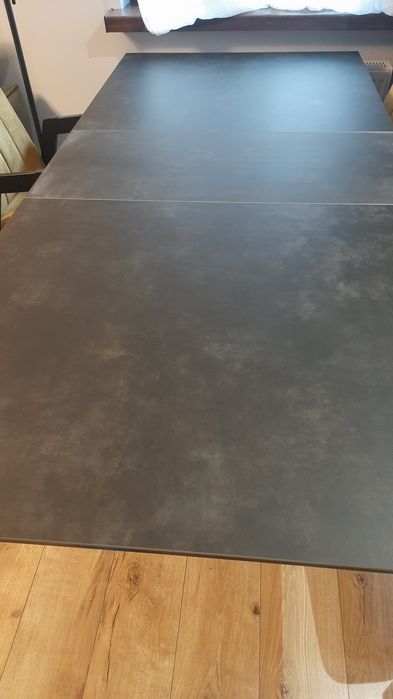 Stół rozkładany heaven 160(200)x90 czarny mat / czarna ceramika