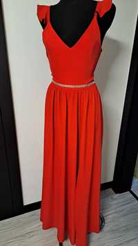 Sukienka długa czerwona rozmiar L
