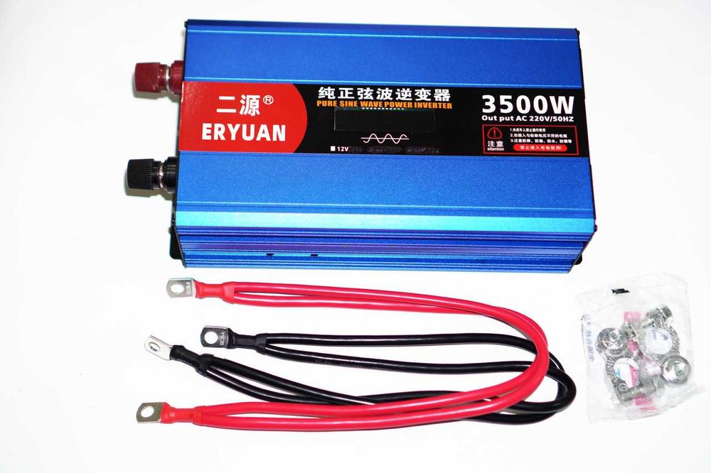 Мощный инвертор 3500W чистый синус! +LCD. Преобразователь 12-220