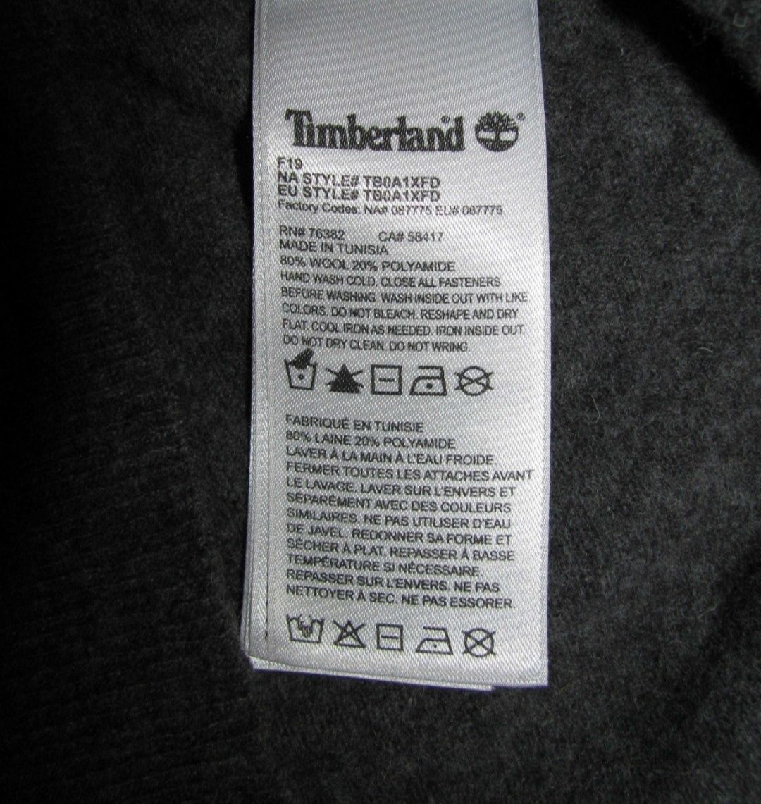 Кофта свитер шерстяний підростковий дуже теплий Timberland р.S/P