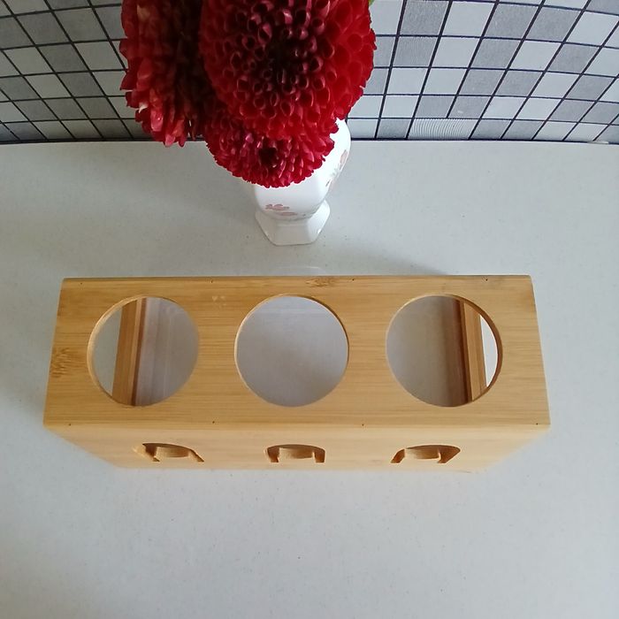 Kesper 58650 Stojak na butelki z tacką ociekową, 32 x 17,5 x 12 cm