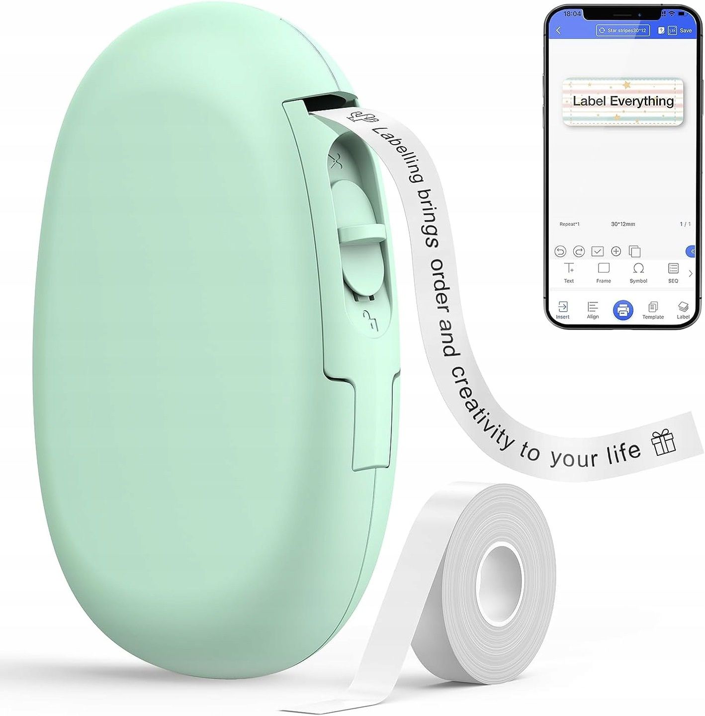 SUPVAN Mini drukarka etykiet, Bluetooth E10,
