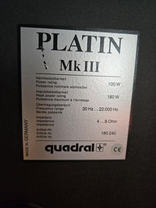 Kolumny Quadral PLATIN MK III .