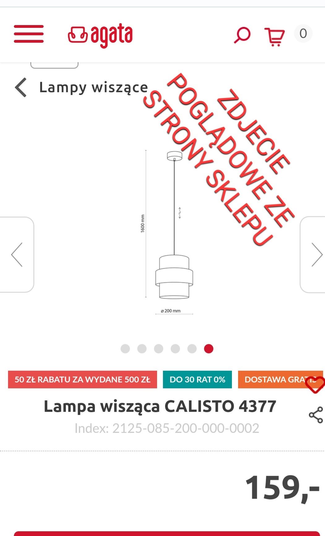 Lampa złoto-czarna CALISTO