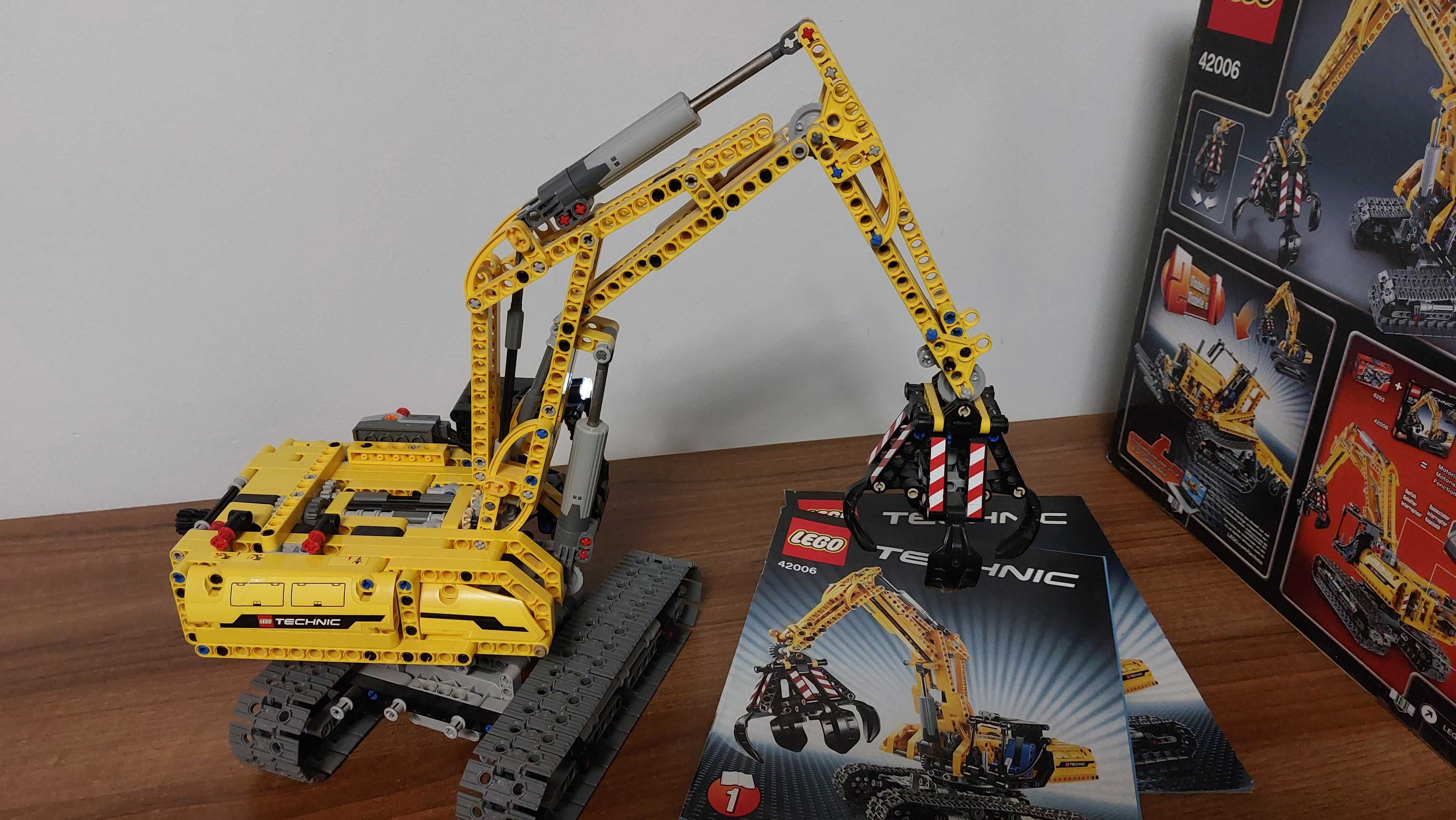 Lego Technic 42006 2w1 Koparka/Traktor + Power Functions 8293 +dodatek