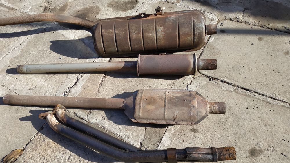 Выхлопная, резонатор, штаны москвич 2140