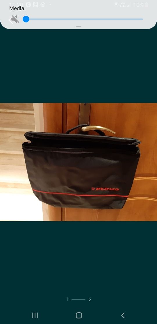 Torba na laptopa torebka purmo kolekcja czarna home laptop do ręki