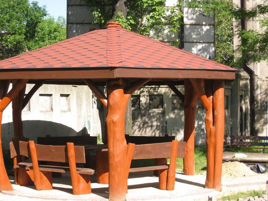 altany altana z bali drewna dębowego altanka altanki ogrodowa drewnian