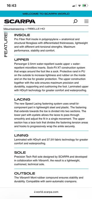 Buty alpinistyczne - Scarpa Ribelle HD