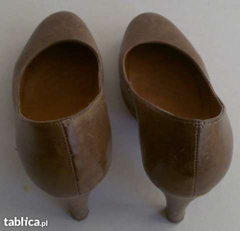Janet d. deichmann buty pantofle damskie czółenka beżowe skóra roz. 36