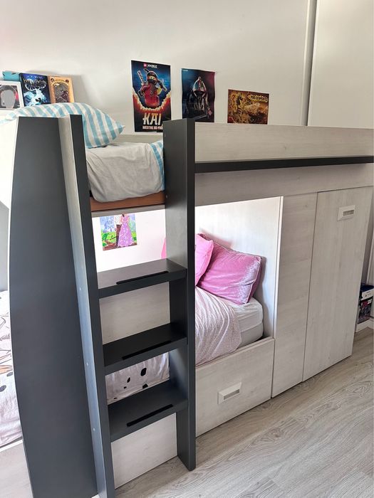 Beliche Trem Conforama + 1 Colchão Ikea