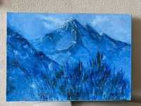 Картина маслом Синие горы