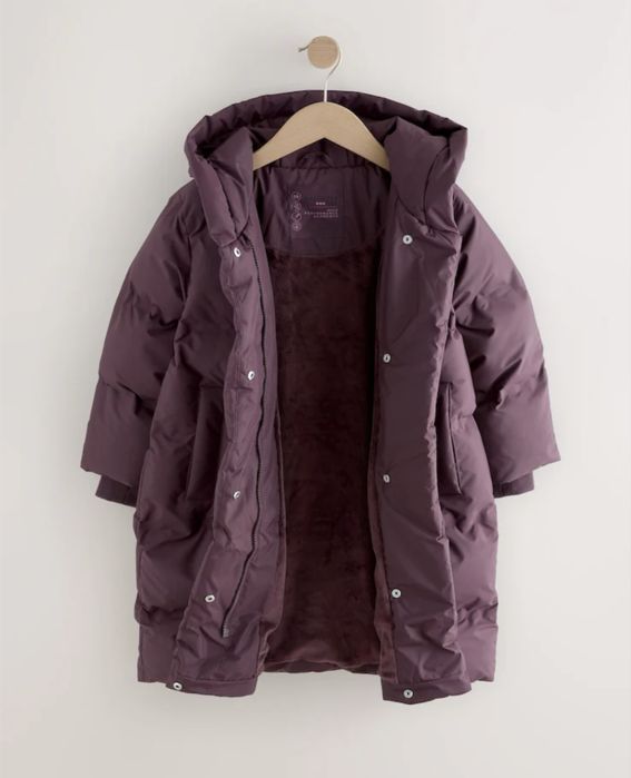 Пальто пуховик  Next куртка подовжена  для дівчинки