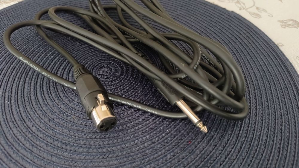 Kabel mikrofonowy Jack 6.3mm - XLR