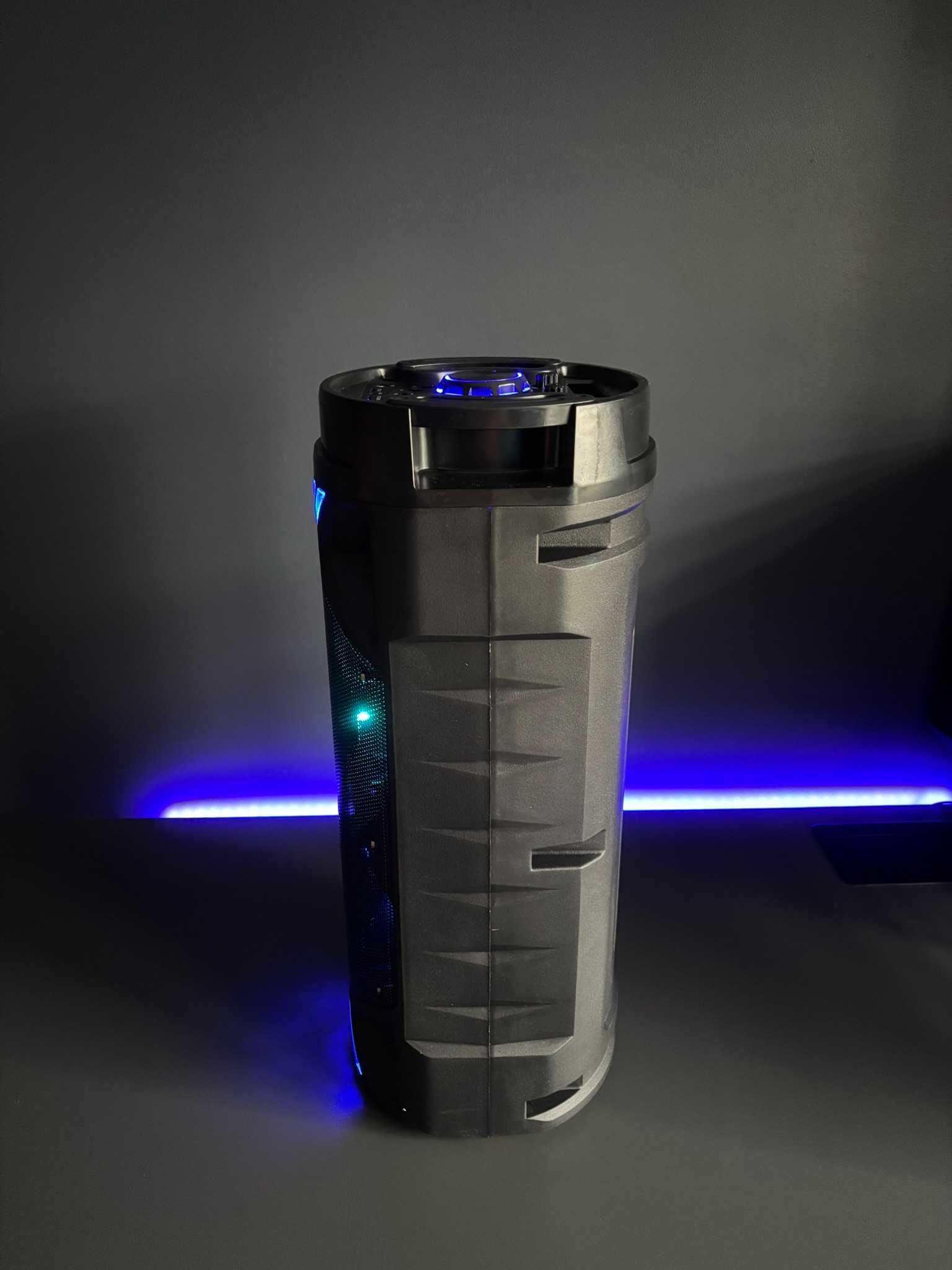 Głośnik Bluetooth SPEAKER ZQS6201 Kolumna Led z mikrofonem i pilotem