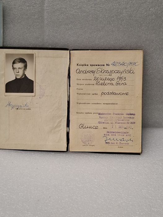 Książeczka spawacz z lat 70tych
