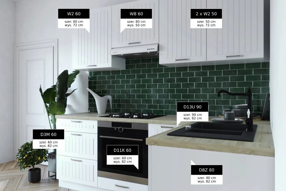 LAKIER Kuchnia NICEA meble szafki kuchenne mat TRANSPORT wycena [SK]
