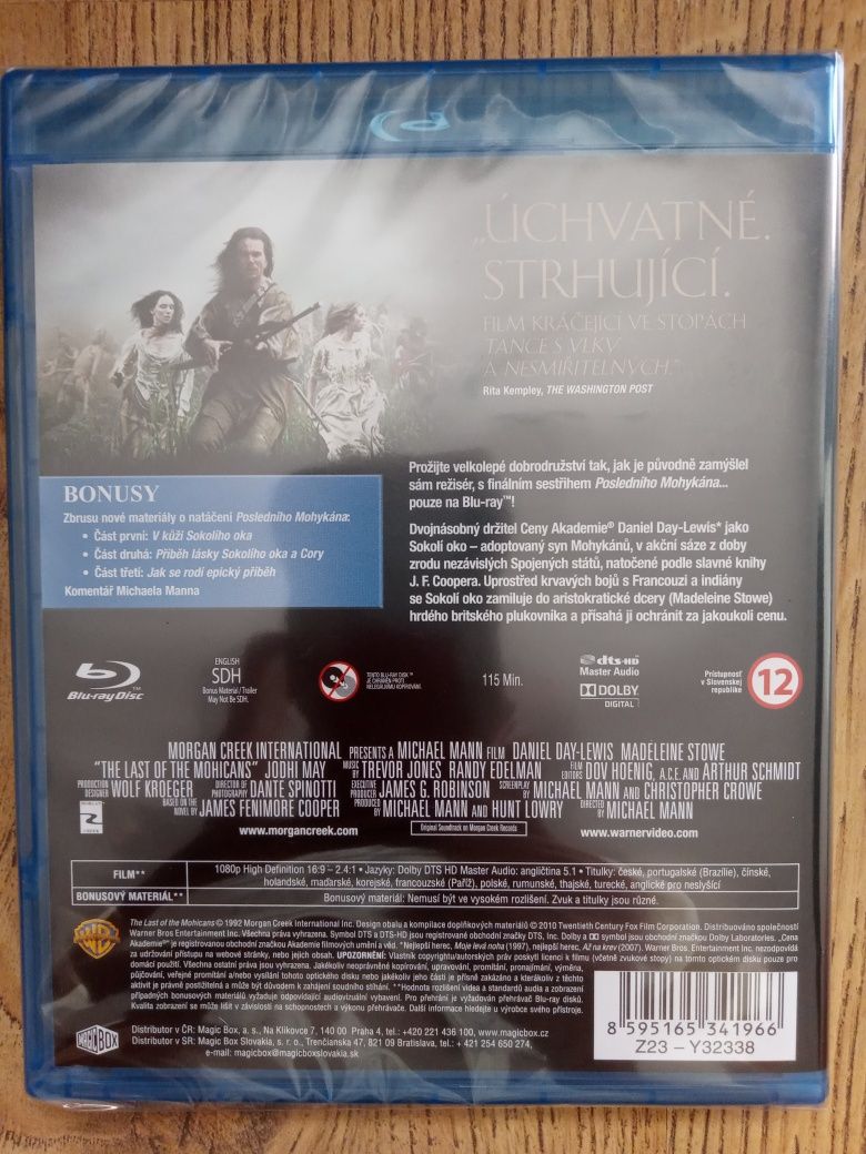 Ostatni mohikanin bluray Napisy PL nowy w folii